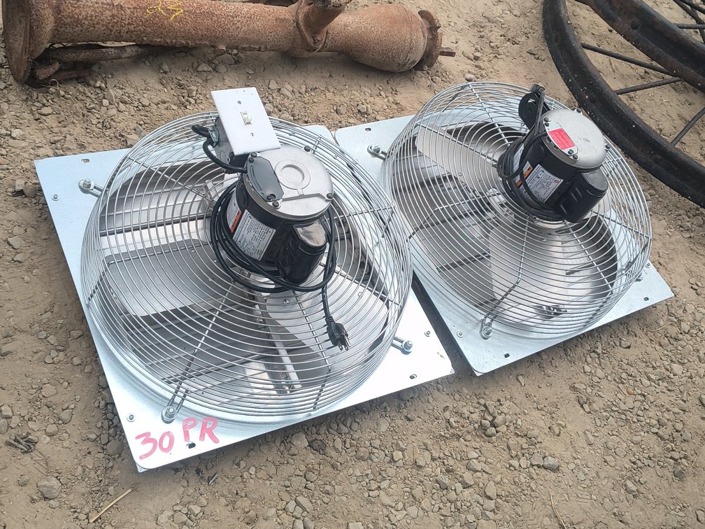 PAIR 16" VENTILATION FANS 110V