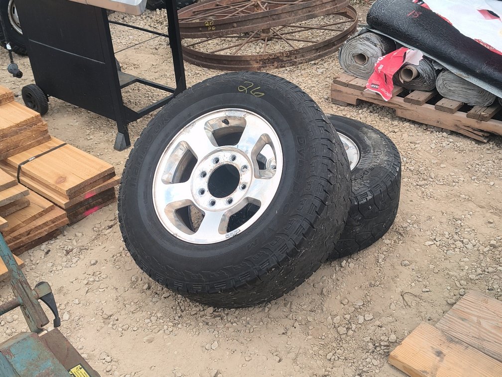 (2) 8 BOLT 17" WHEELS OFF 2007 DODGE