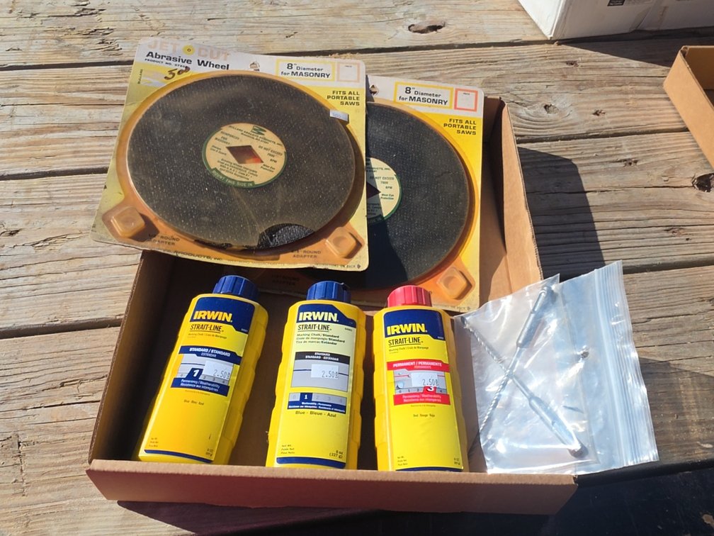 MARKING CHALK, 8" BLADES, ETC