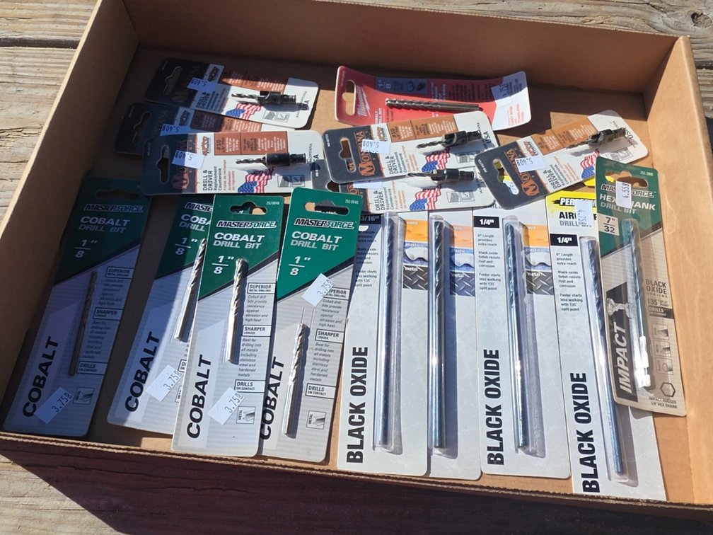ASSORTED DRILL BITS