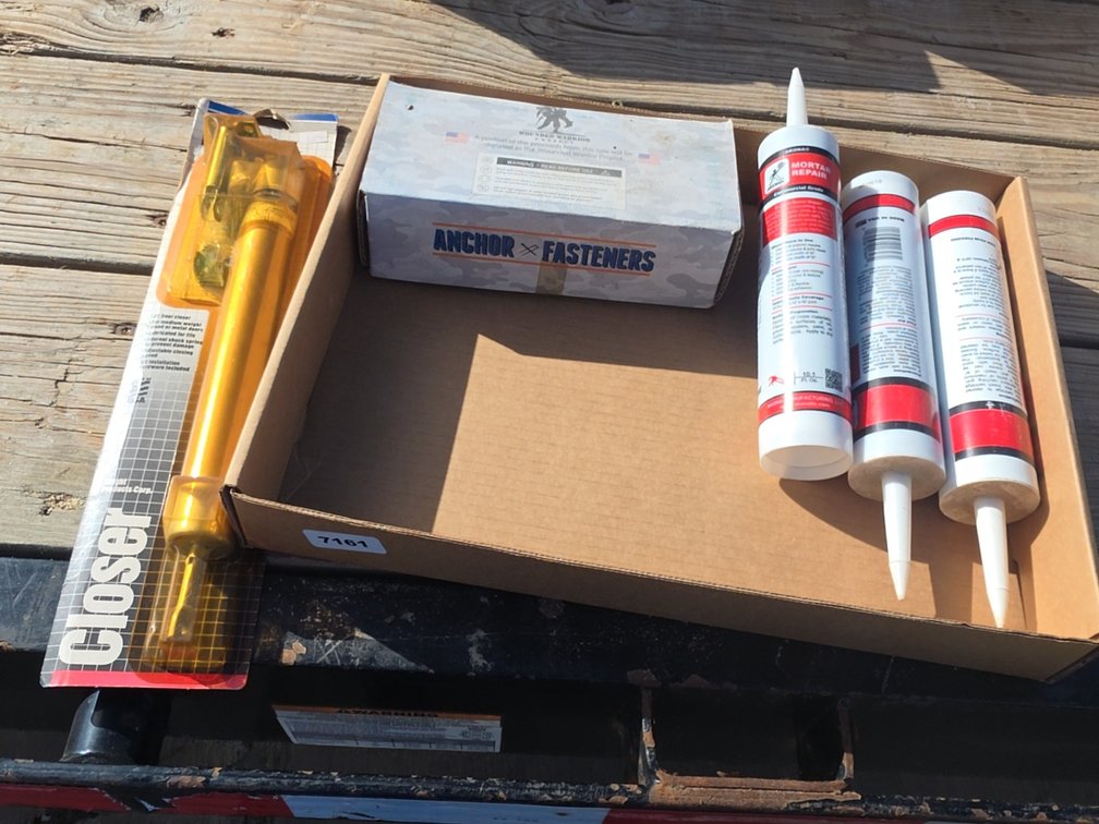 CLOSER, MORTAR REPAIR, ANCHOR FASTNERS