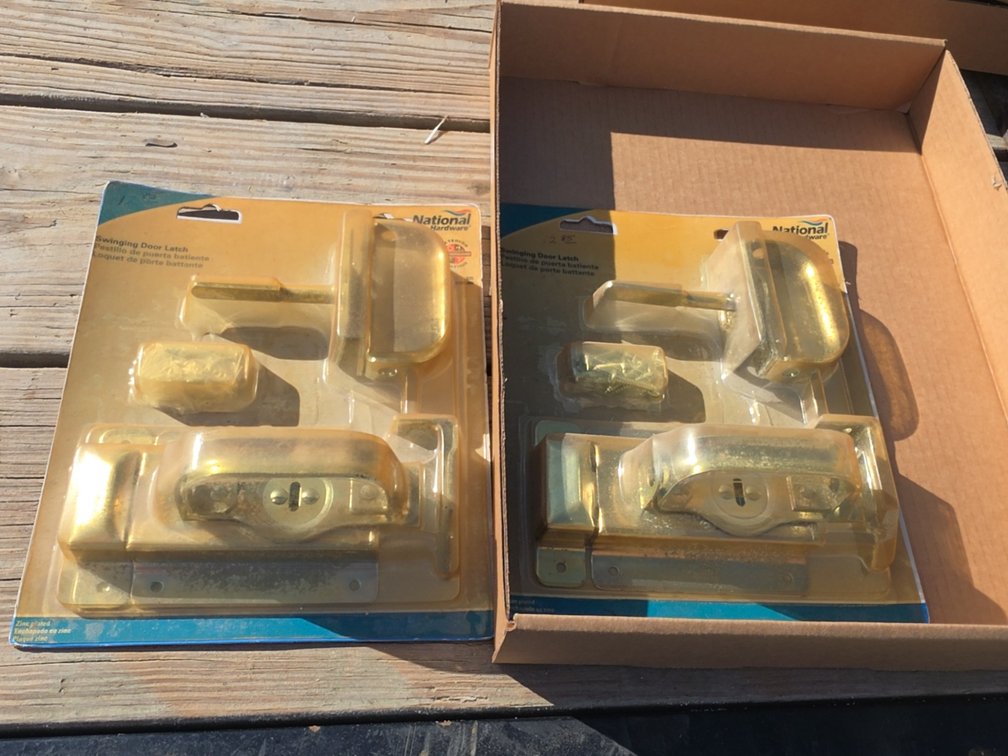 (2) NEW SWINGING DOOR LATCHES
