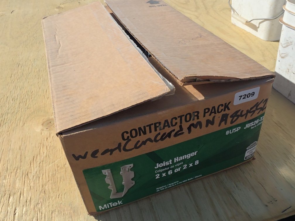 BOX OF JOIST HANGERS