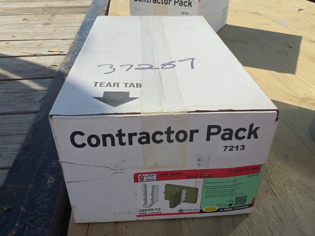 BOX OF JOIST HANGERS