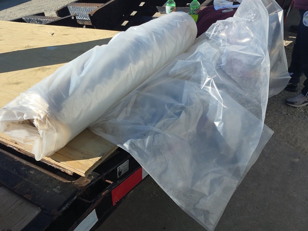 LARGE ROLL OF PLASTIC SHEETING