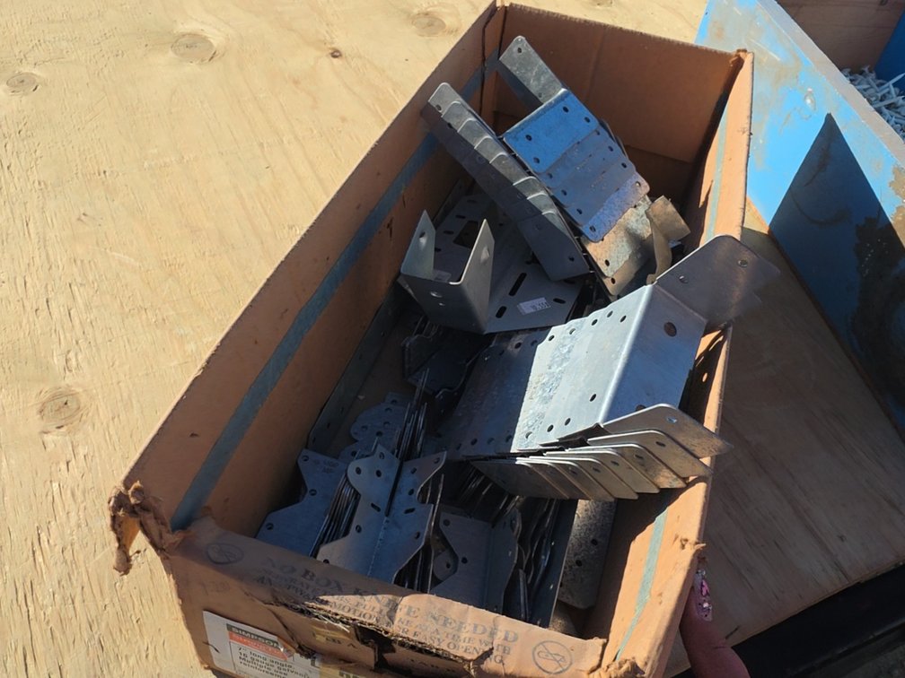 ASSORTED JOIST HANGERS, & REINFORCING ANGLE