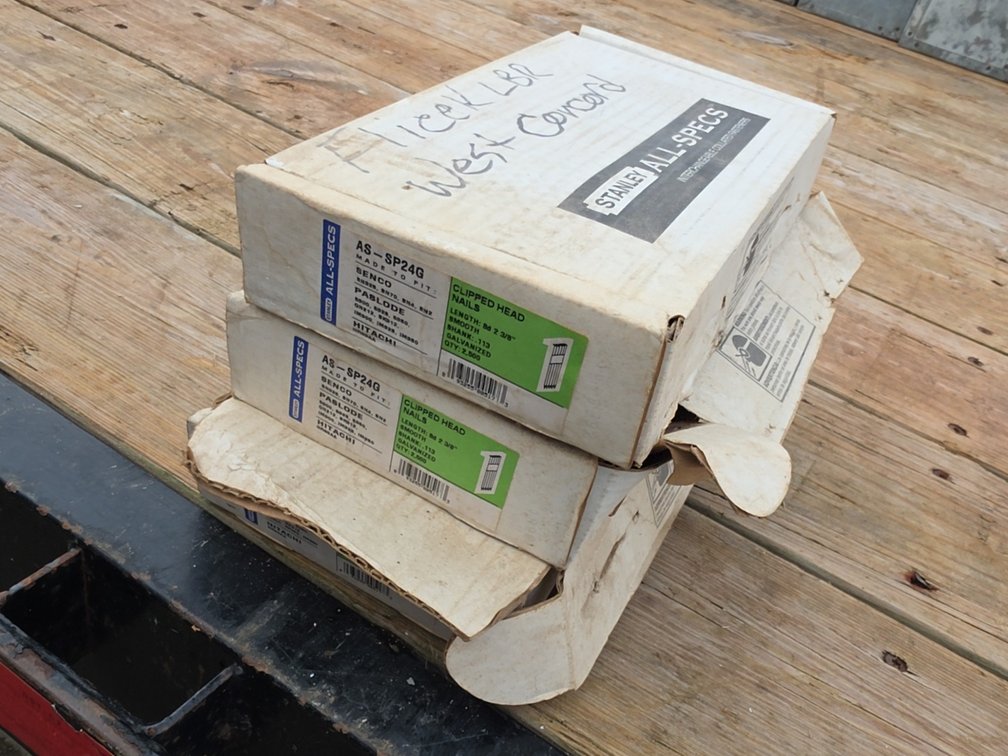 (3) BOXES CLIPPED HEAD NAILS