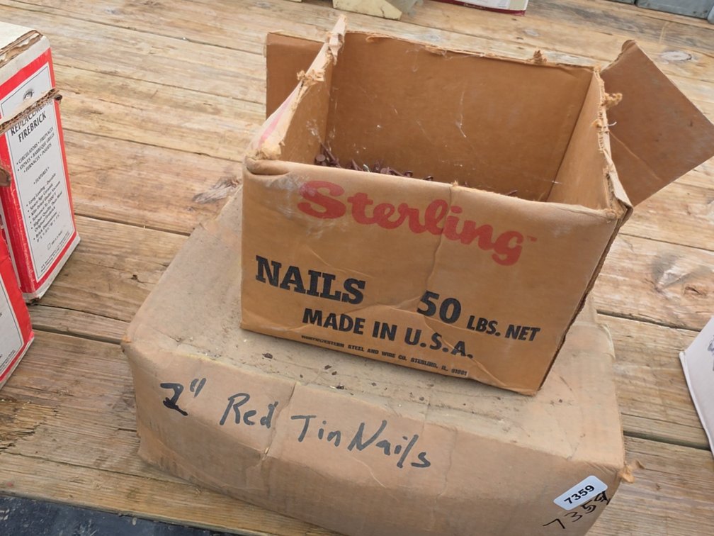 50LBS+ 2" RED TIN NAILS