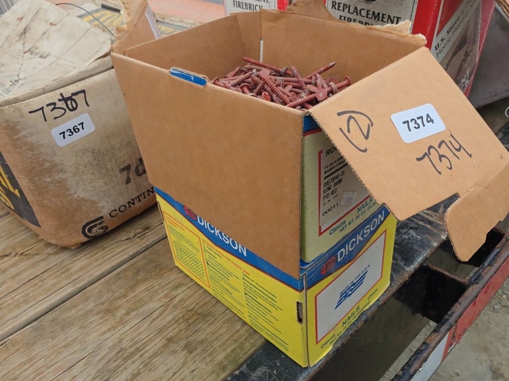 (2 BOXES) 2" TIN NIALS RED