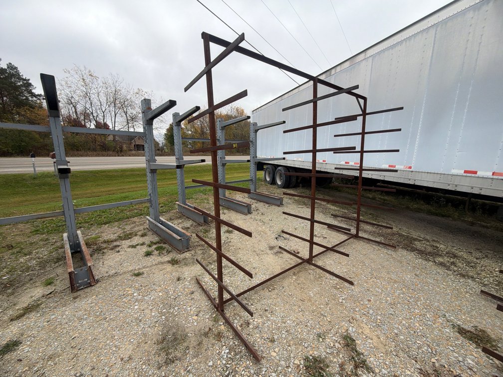 FREE STANDING LUMBER RACK - 42"X8'1"X9'5"