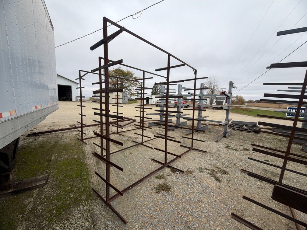 FREE STANDING LUMBER RACK - 42"X8'1"X9'5"