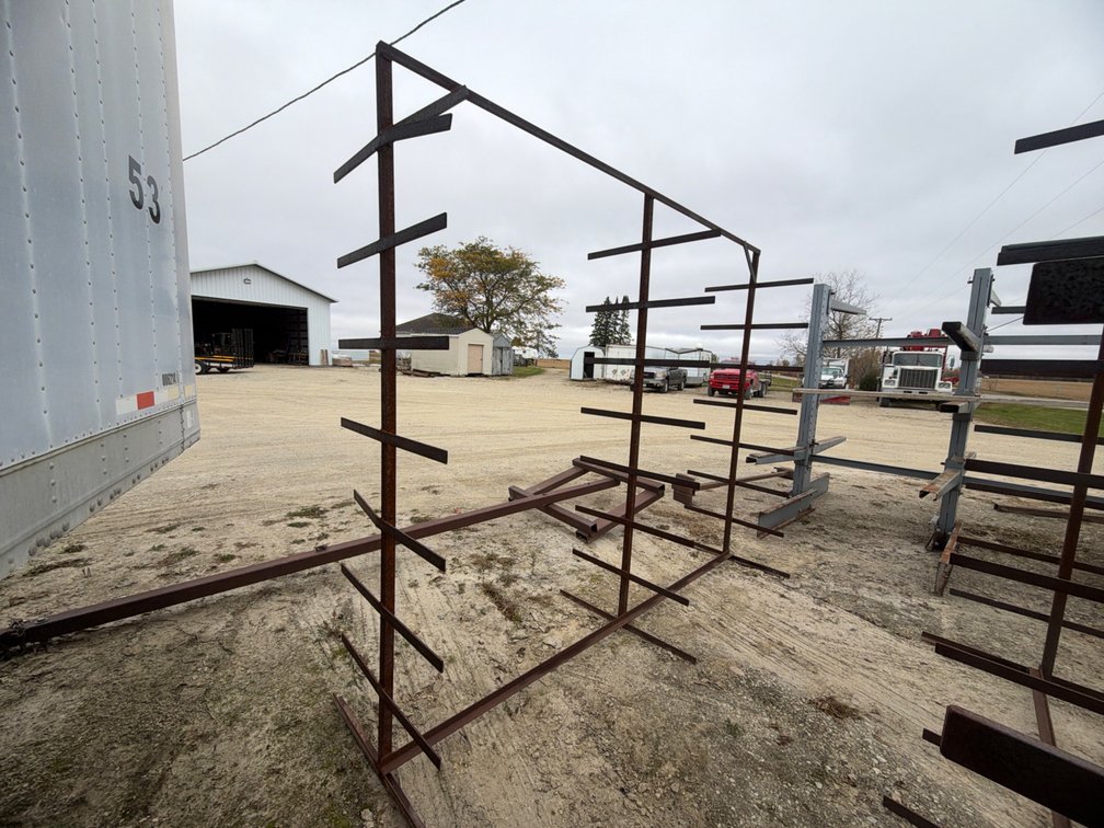 FREE STANDING LUMBER RACK - 42"X8'1"X9'5"