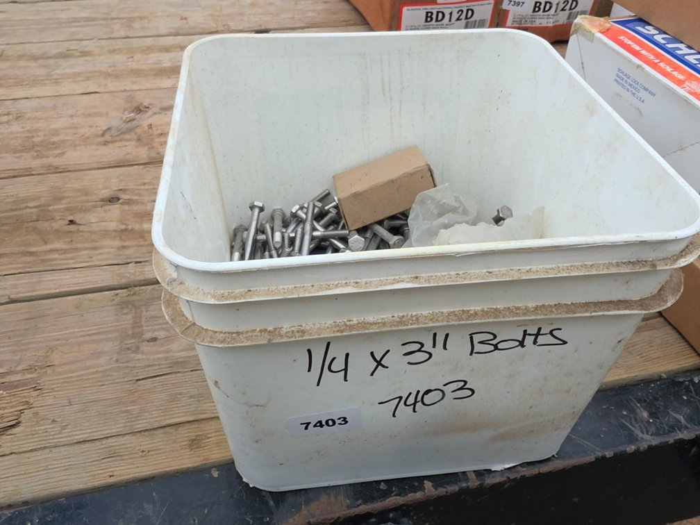 1/4" X 3" BOLTS