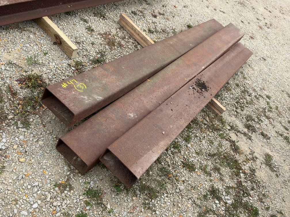 (3) 8"X4"X8' SQUARE TUBING