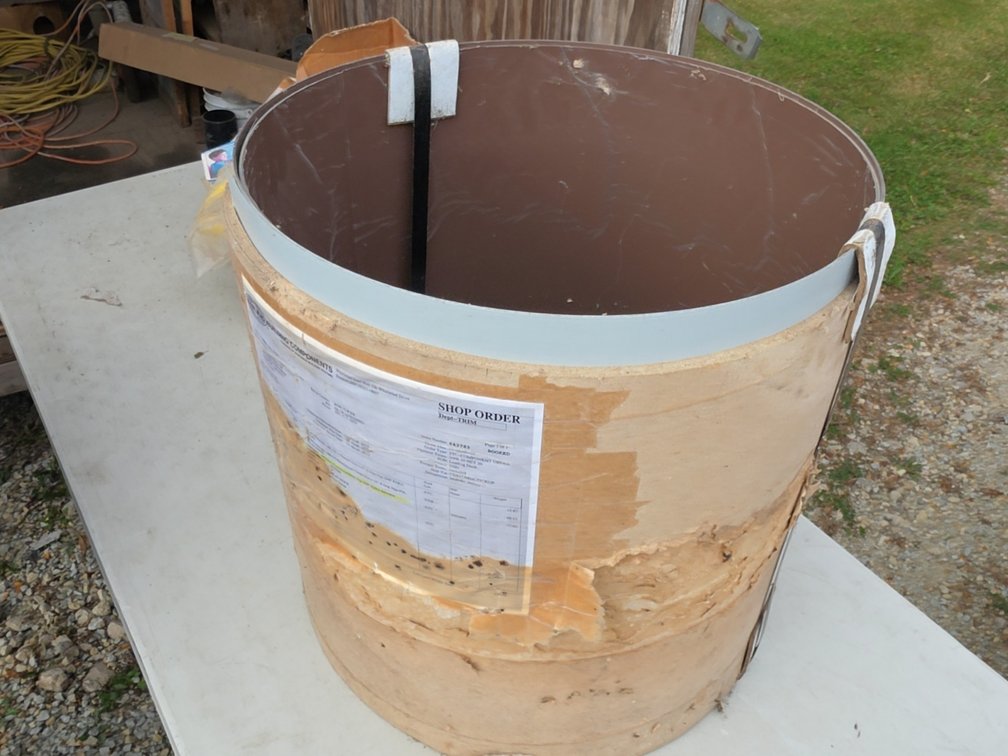 20-1/2" BROWN STEEL FLASHING TRIM