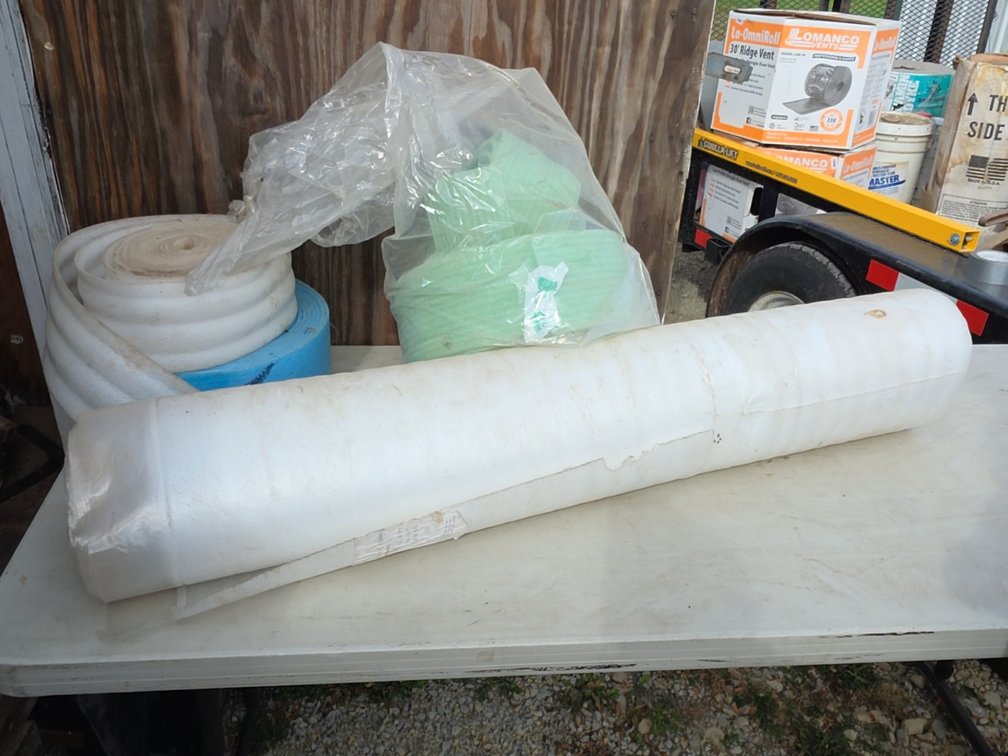 ASSORTED ROLLS OF FOAM