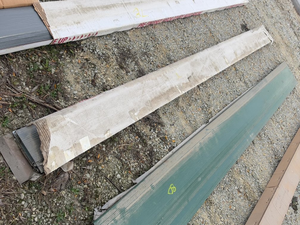 BOX OF GREY SIDING