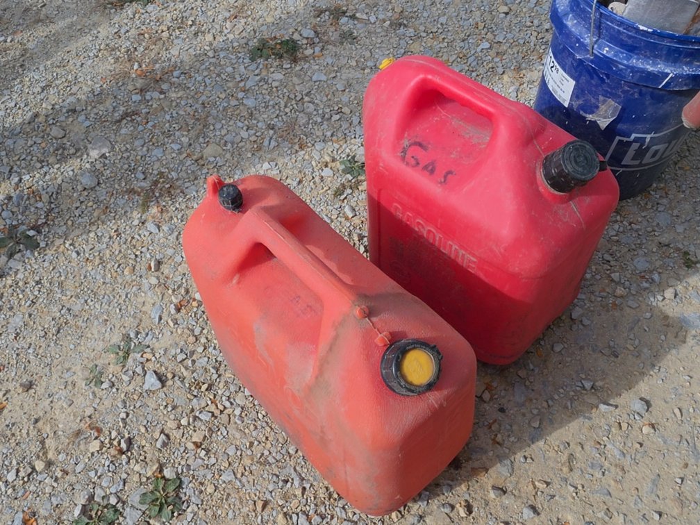 (2) GAS CANS
