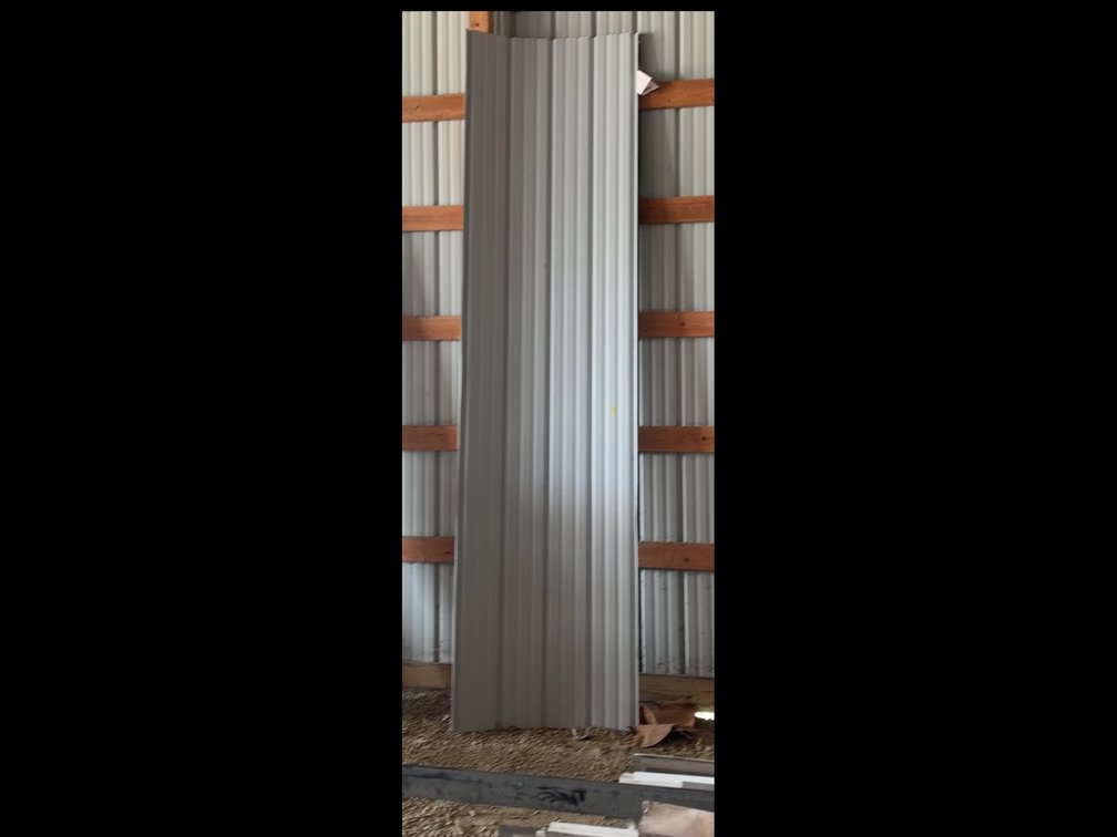 (2) SHEETS BUILDING STEEL - 12' LONG