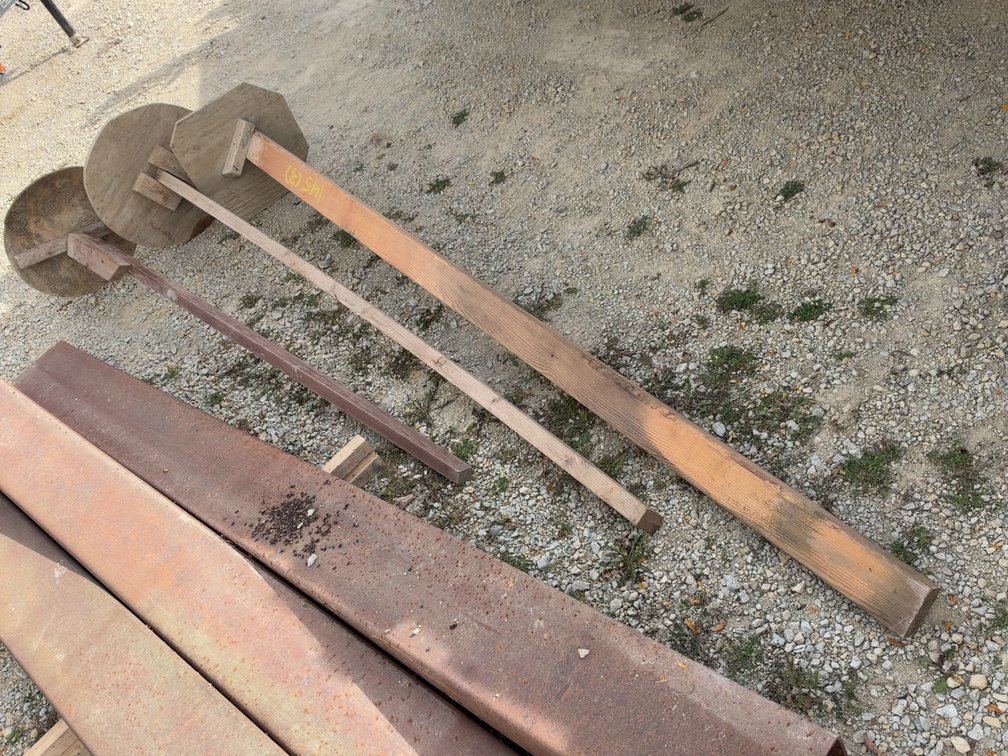 (3) HOMEMADE HOLE TAMPERS
