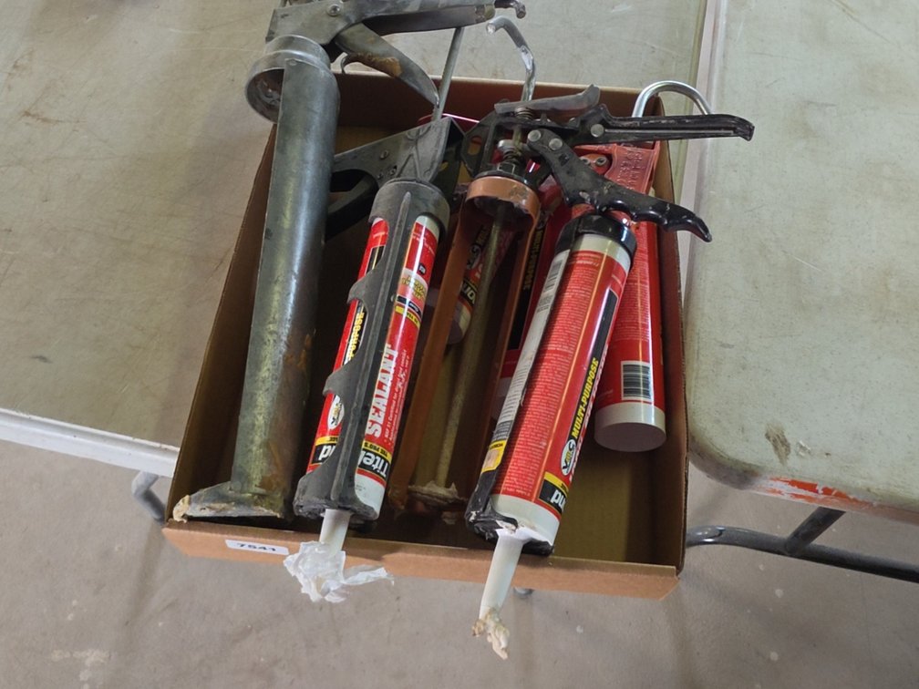 FLAT OF CAULK GUNS