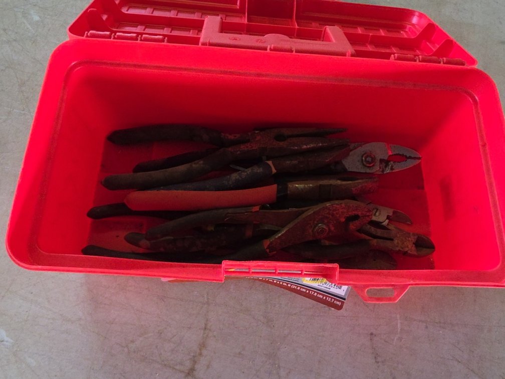 TOOL BOX OF PLIERS