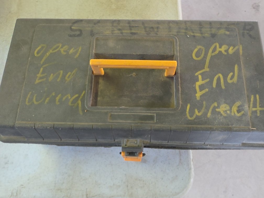 TOOLBOX W/ OPEN END WRENCHES
