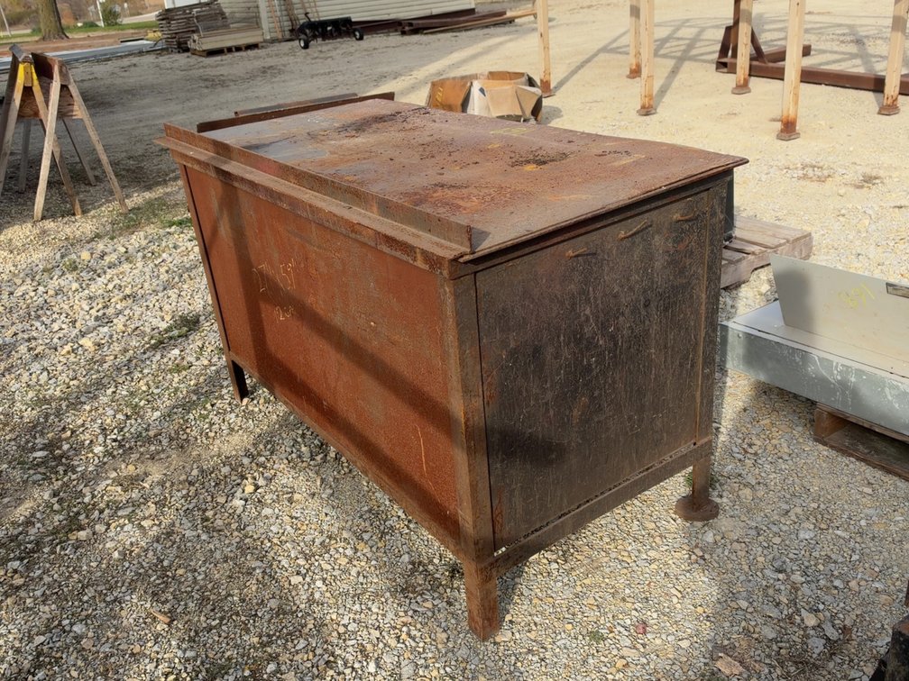 STEEL HEAVY DUTY SHOP BENCH - 64"X29"X38"