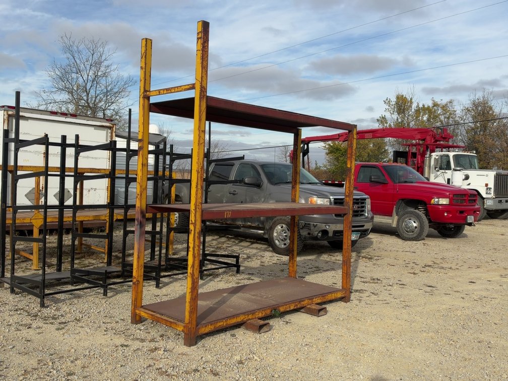 HEAVY DUTY STEEL SHELVING - 8'X3'X9'