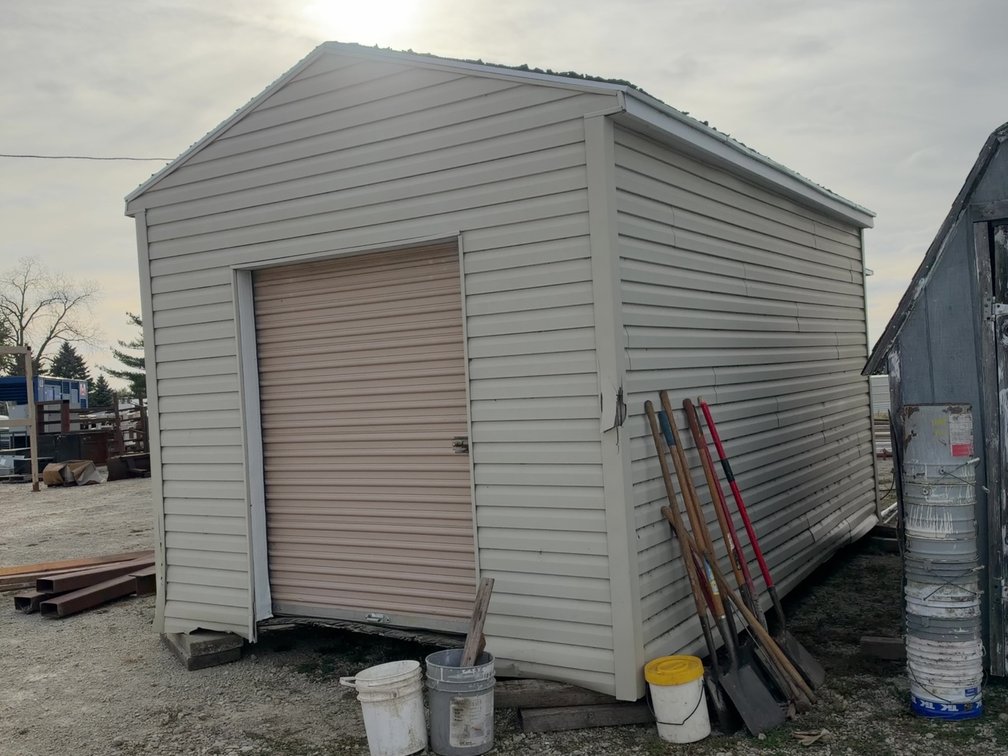 YARD STORAGE BARN - 10'X16' - 60" ROLL UP DOOR