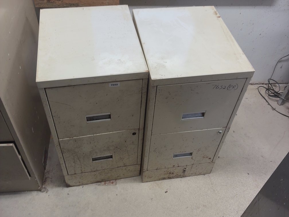 PAIR 2 DRAWER FILE CABINETS