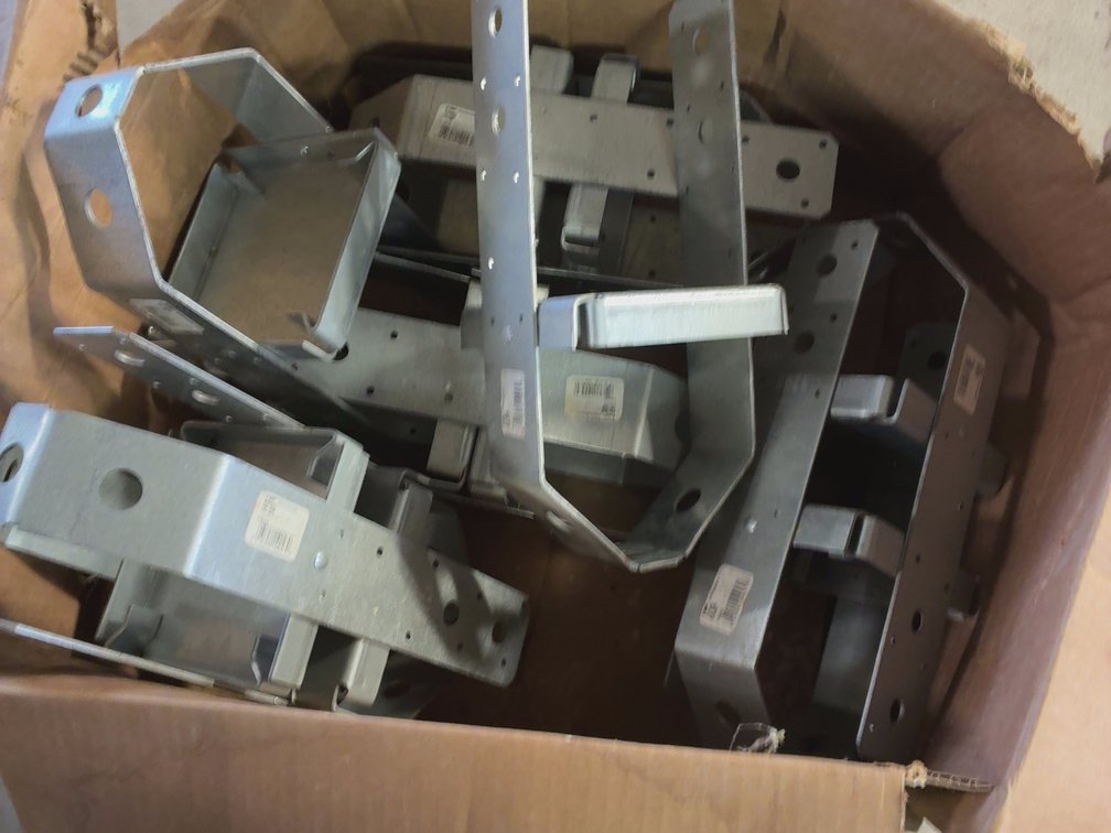 (10) 6X6 CEMENT POST ANCHORS NEW