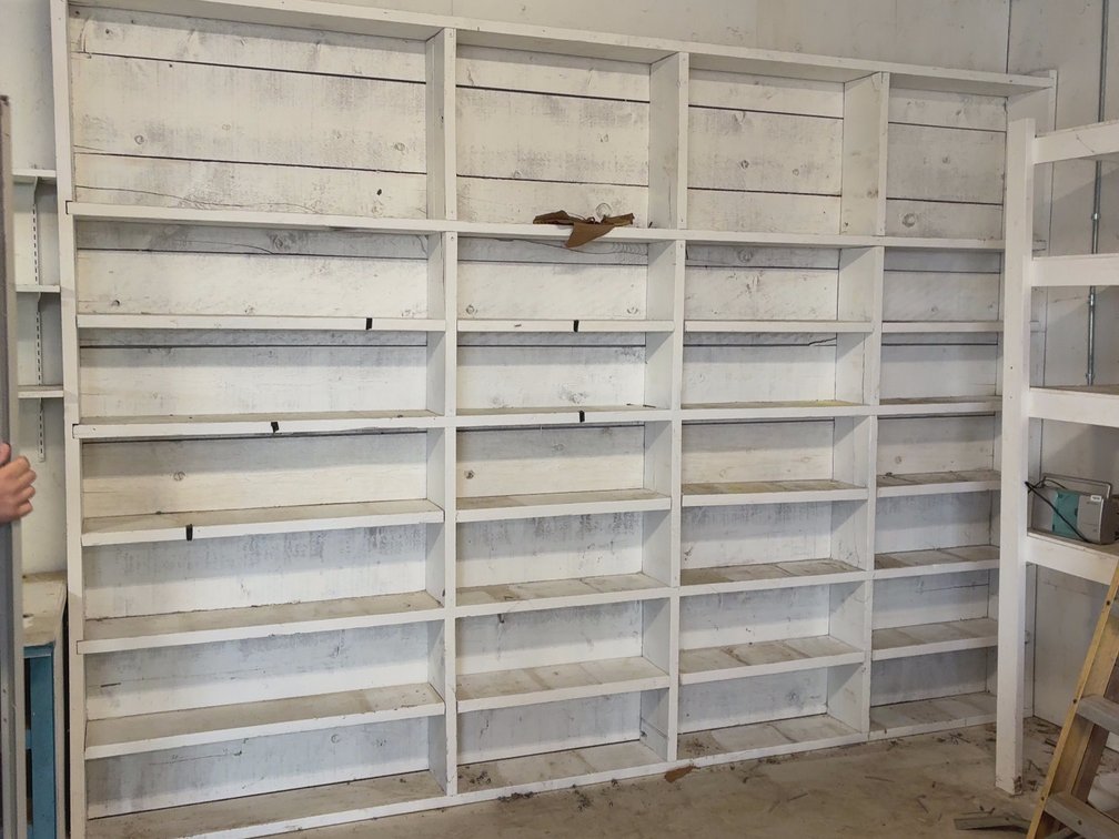 WALL SHELF EAST SIDE SHOP 12.' X 104" TALL 9" DEEP
