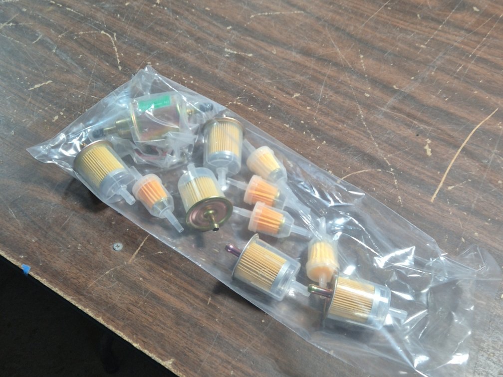 12V PUMP, 5 LARGE, 5 SMALL FUEL FILTERS