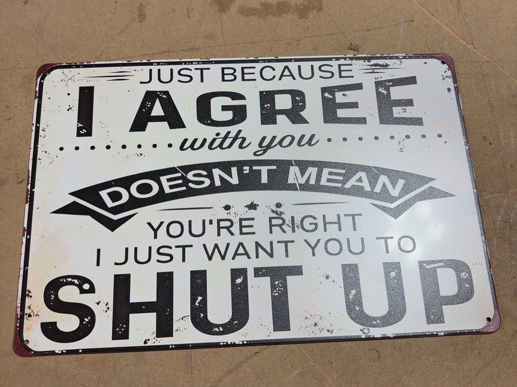 8”X12” SIGN