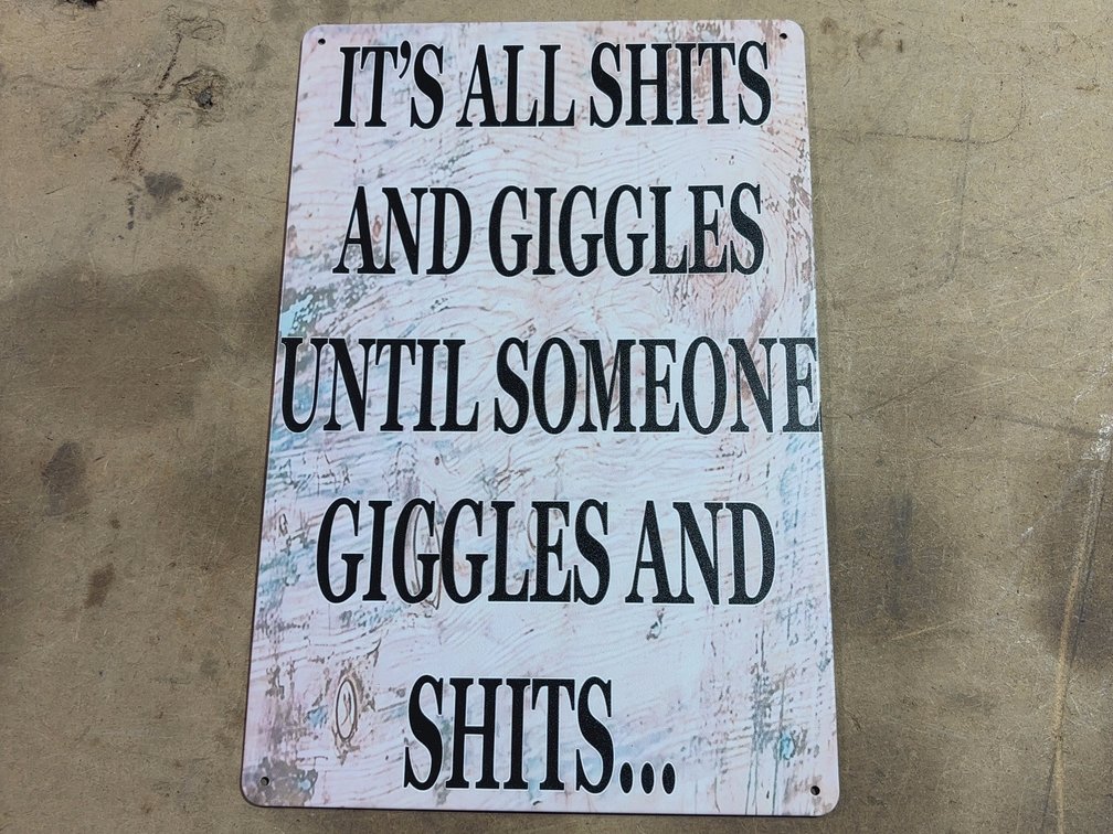 8”X12” SIGN
