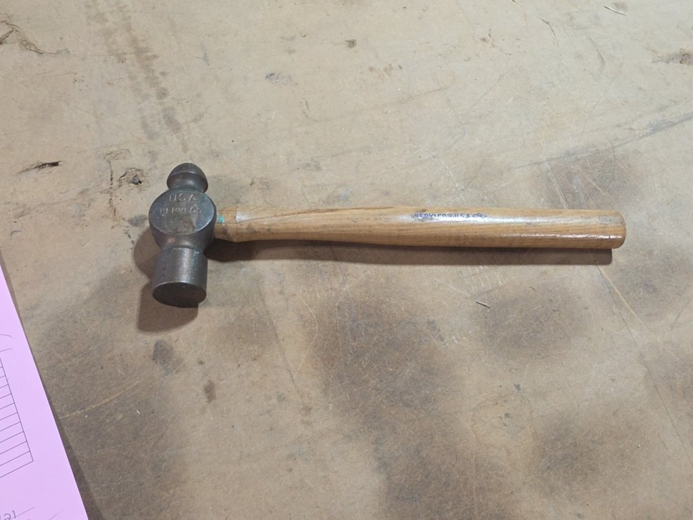BERYLCI USA BRASS (GAS WORKERS) BALL PEEN HAMMER