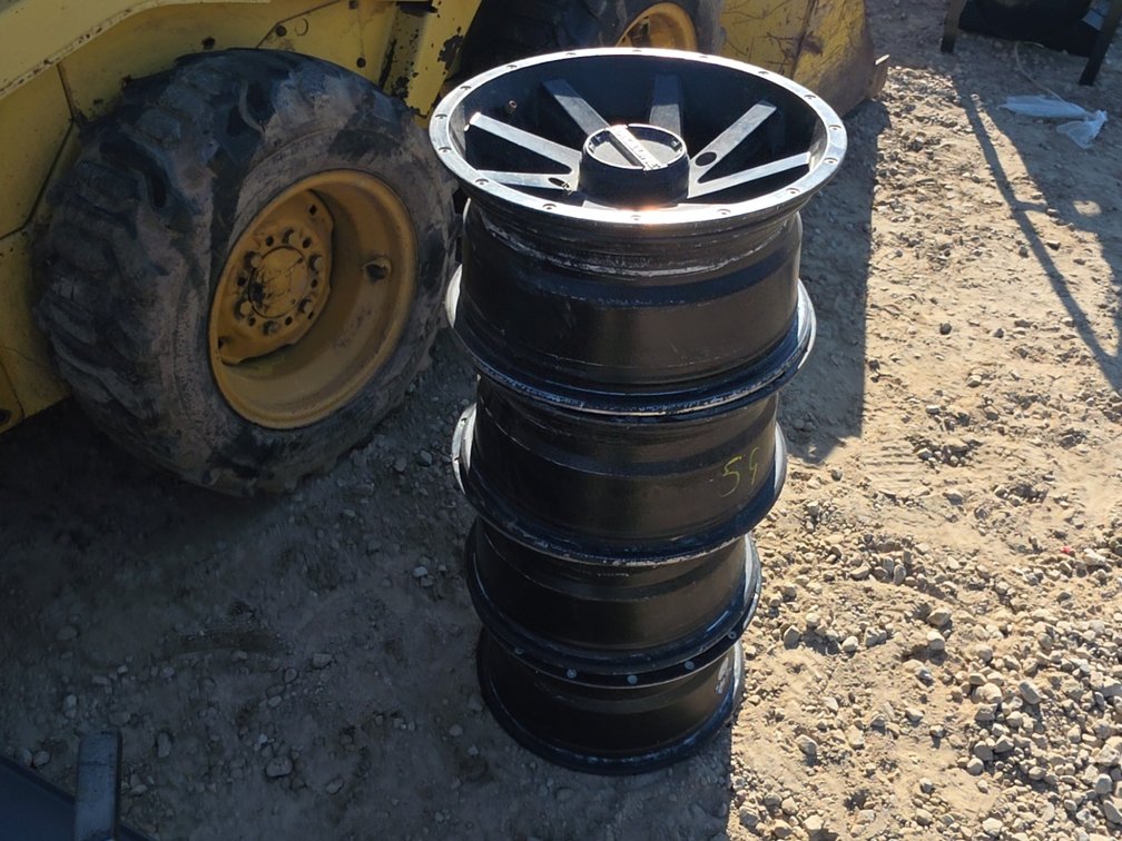 (4) RACELINE SIDE BY SIDE 4 BOLT RIMS