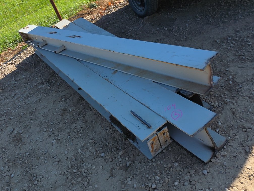 (5) I-BEAMS 8”X8”X APPROXIMATELY 9-1/2’