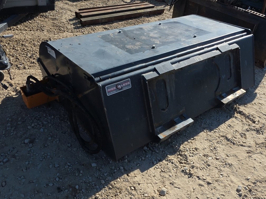 72" SKIDLOADER BOX BROOM- NEEDS BRUSH