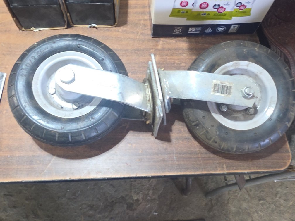 PAIR OF 2.80 - 2.50 CASTERS