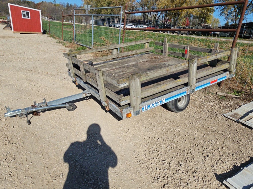 8'x93" DOUBLE WIDE DUMP TRAILER - NO TITLE FARM USE ONLY