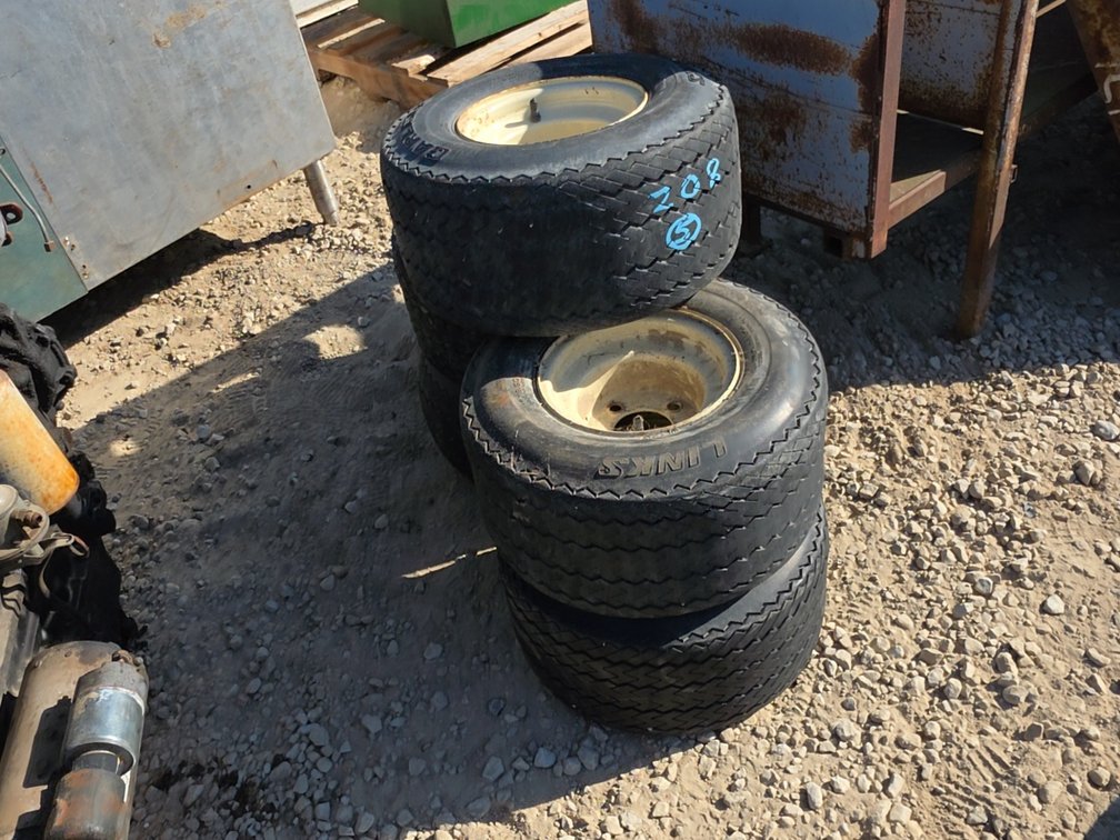 (5) 18X8.50-8 HEADER CART TIRES ON RIMS