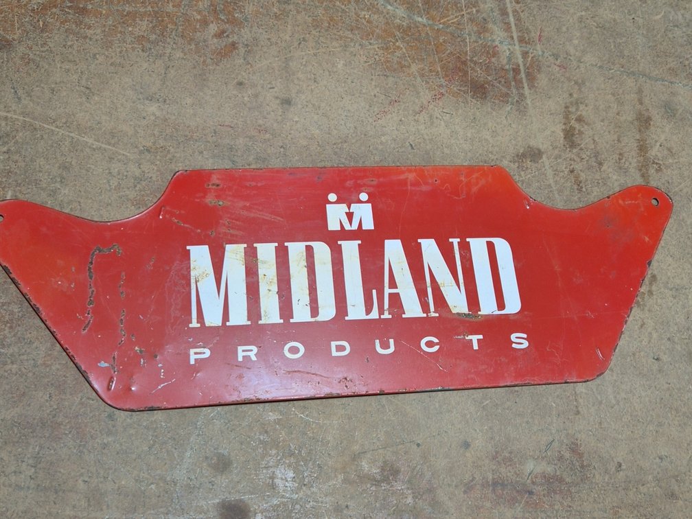 METAL MIDLAND SIGN