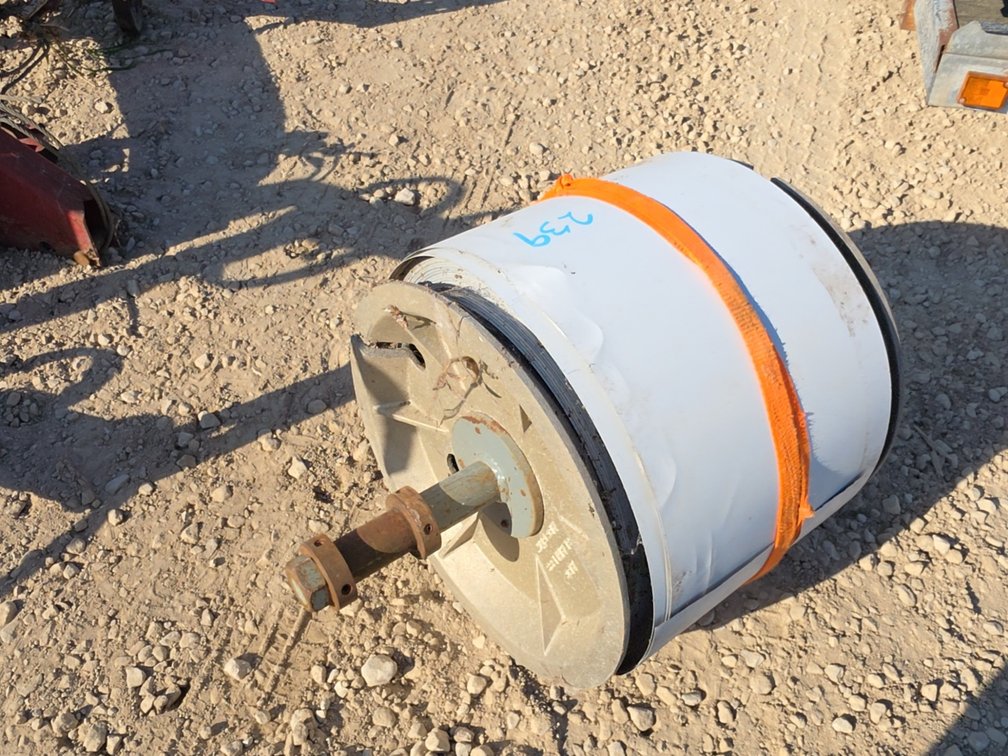 PARTIAL ROLL OF SEAMLESS GUTTER STEEL ON HEAVY DUTY REEL