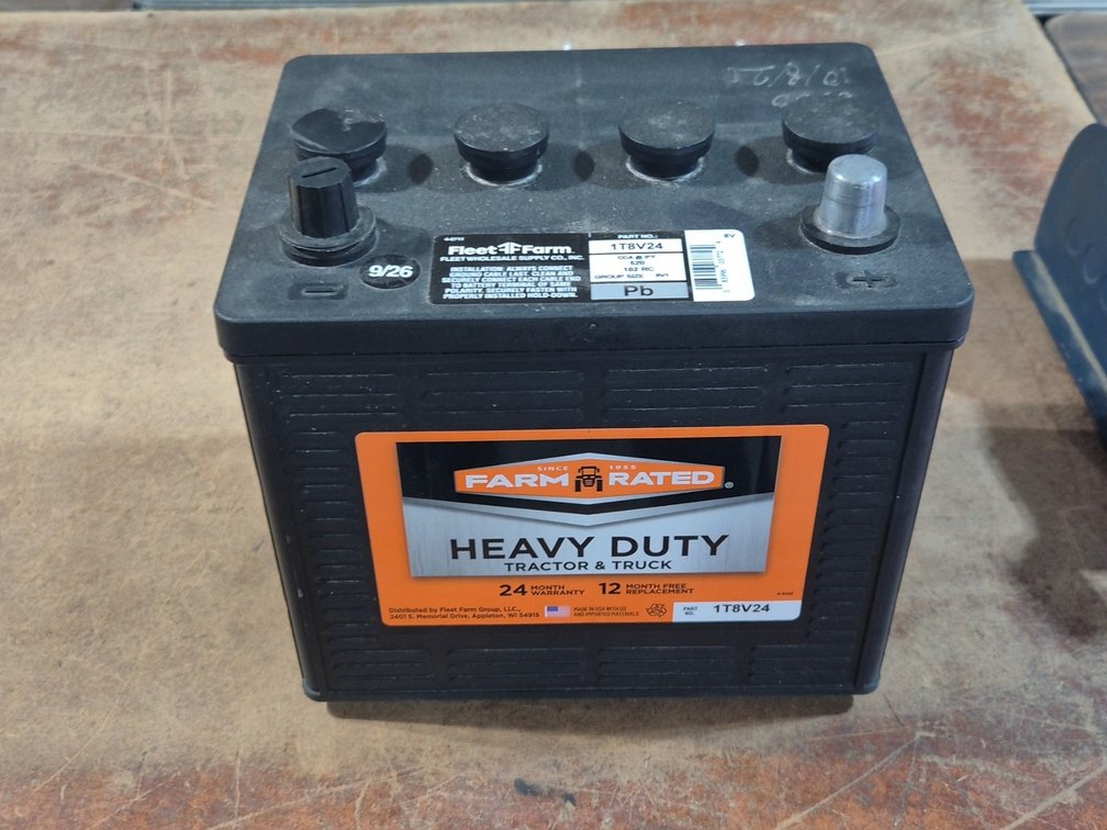 FARM RATED BRAND NEW 8 VOLT BATTERY