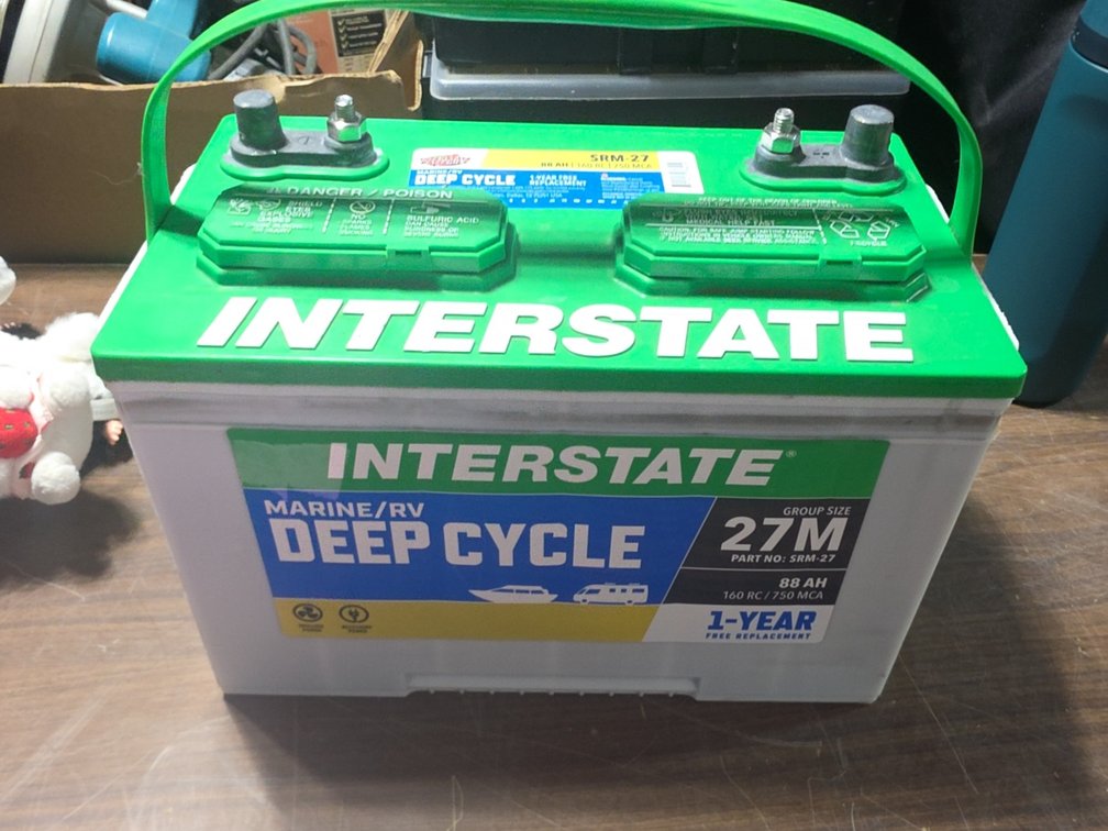 INTERSTATE DEEP CYCLE MARINE / RV 88AH BATTERY TOP POST