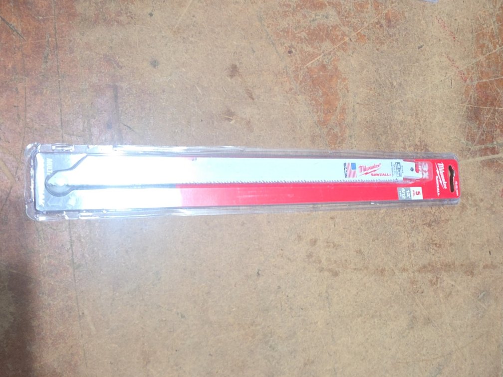 SEALED MILWAUKEE 12”  8/12 TPI  SAWSALL/ HACKSALL 5- PACK