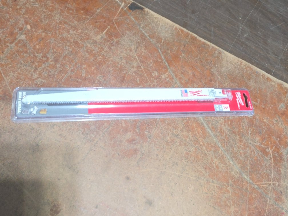 SEALED MILWAUKEE 12” SAWSALL/ HACKSALL 3X LIFE BLADES 5-PACK