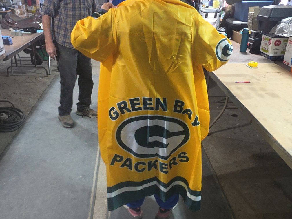 NEW GREEN BAY PACKERS SIDELINE SNOW/RAIN SHIELD JACKET
